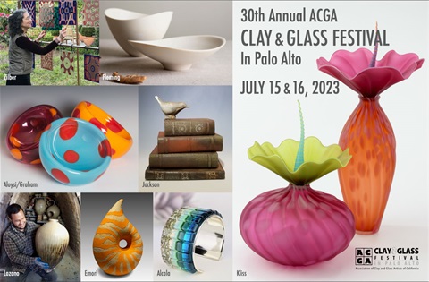 images of art at the 30th Annual ACGA Clay & Glass Festival