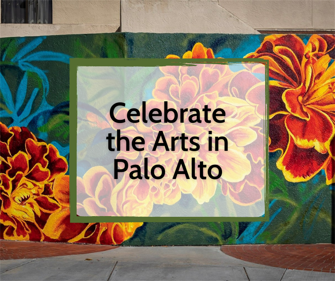 Celebrate the Arts in Palo Alto over mural Bloom by Nicole Ponsler, 2023
