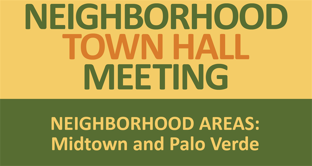 Neighborhood Town Hall Meeting – City of Palo Alto, CA