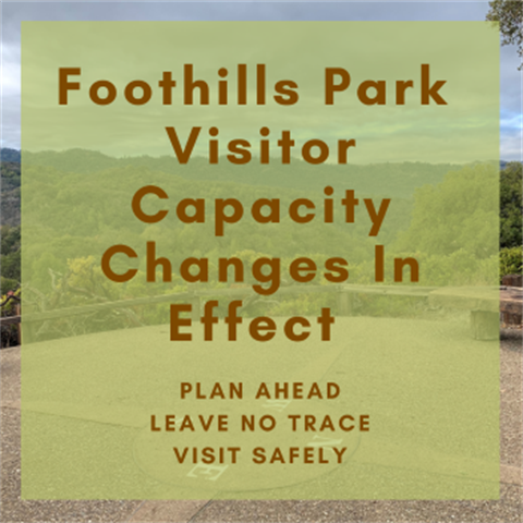 New Foothills Park Visitor Capacity Limits in Place