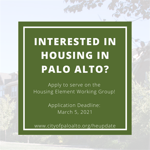 House Element Working Group Application Due March 5