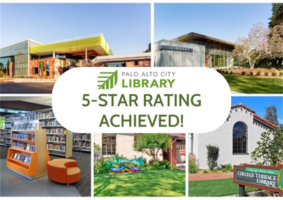 Palo Alto City Library Achieves Library Journal 5Star Rating City of