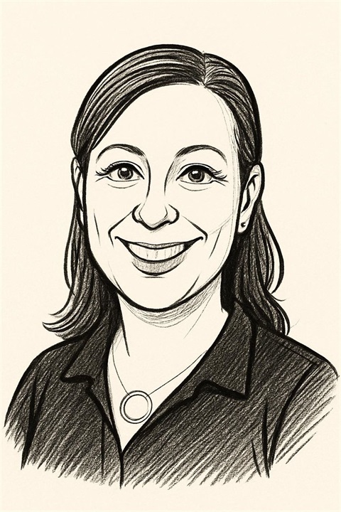 Cartoon Headshot of Staff Member