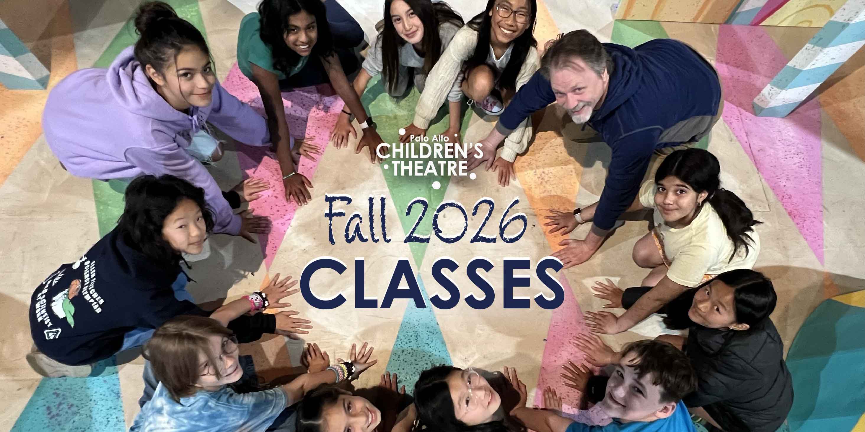 Kids participating inTheatre class