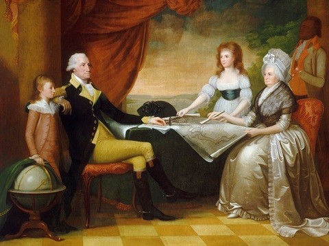 Edward Savage, The Washington Family, 1789–1796. Oil on canvas. National Gallery of Art, Washington, Andrew W. Mellon Collection.