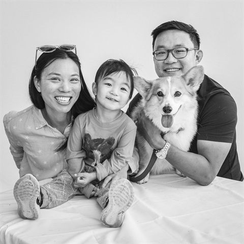 Cheeto with humans Crystal, John & Hudson