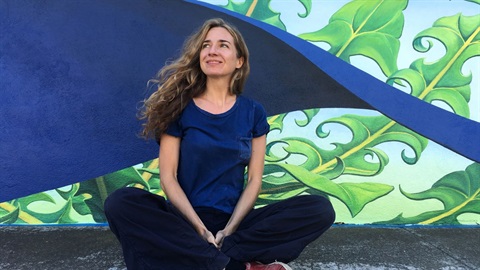 Artist Mona Caron. Image by Nick Kasimatis