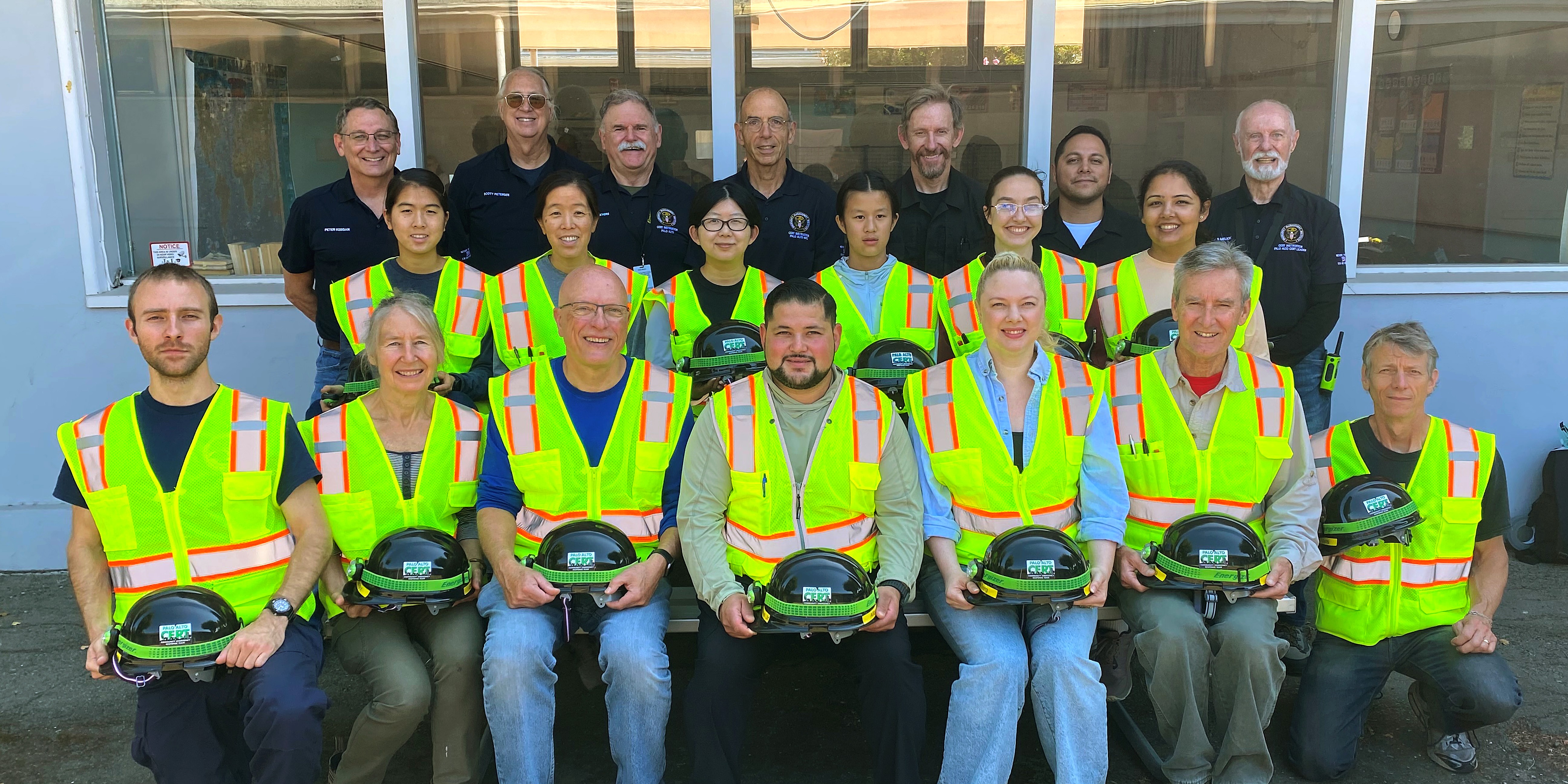 photo of individuals wearing CERT vests