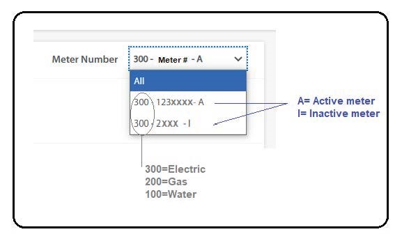 Why do I have a drop down with different meter numbers.jpg