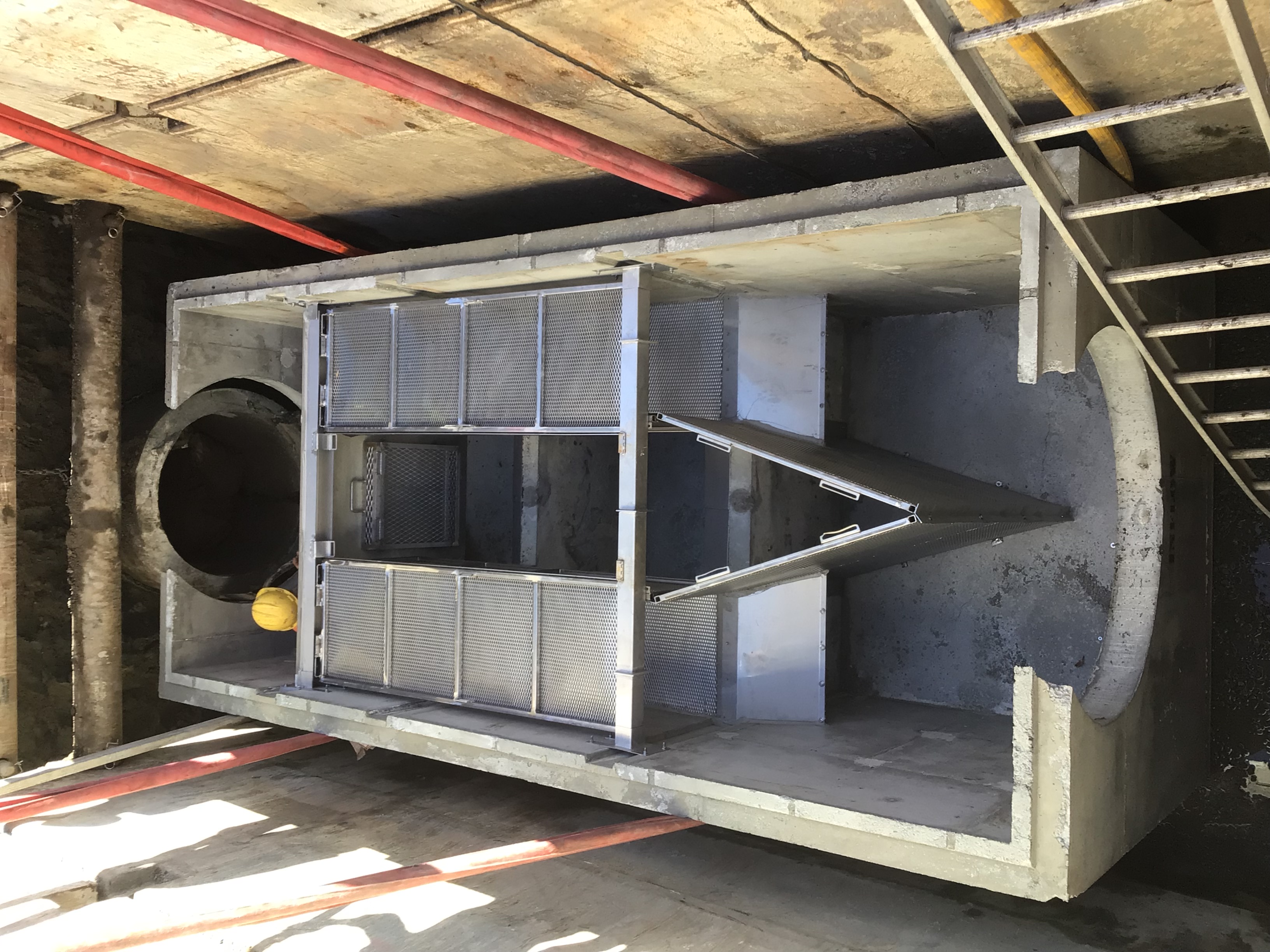 Example of large trash capture device.