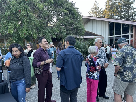 crowd of people enjoying Friday Night event