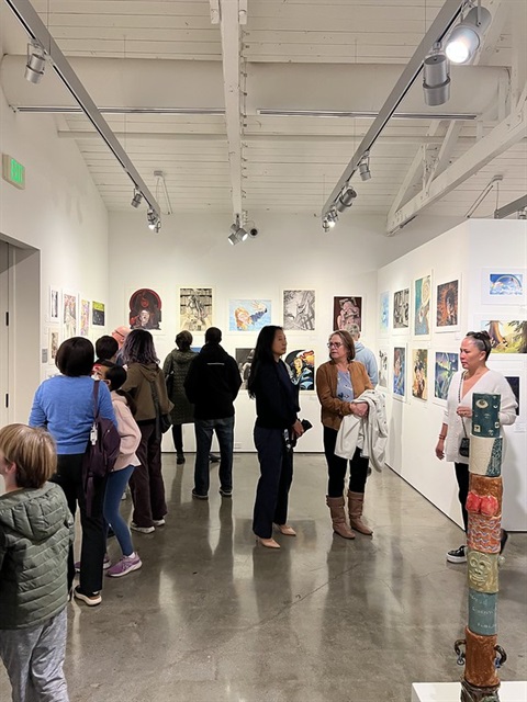 image of people in gallery
