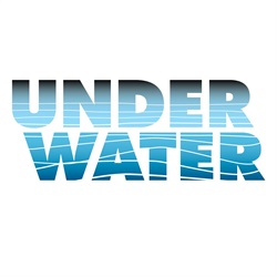 Text that reads Under Water in gradients of blue and grey