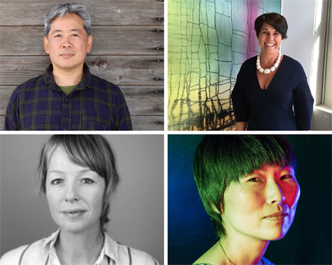 headshots of four separate people